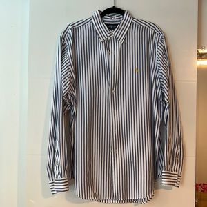 Ralph Lauren blue and white striped dress shirt